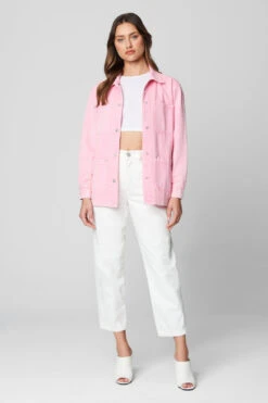 Blank NYC Strawberry Popsicle Shacket