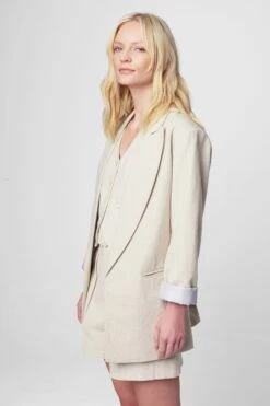 Blank NYC Bleached Sand Blazer -Blank NYC Shop 17bj6815 bleached sand 3