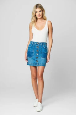 Blank NYC Into The Blue Skirt