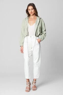 Blank NYC Smoke Green Shacket