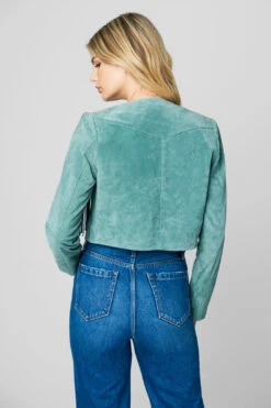 Blank NYC Turquoise Bolero Jacket -Blank NYC Shop 73k 5875 turquoise 4