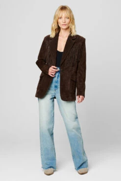 Blank NYC Chocolate Souffle Blazer