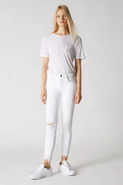Blank NYC Mid-Rise Jeans In Great White